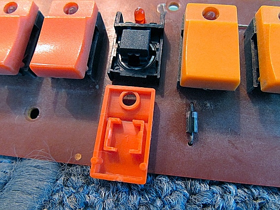 TR-808 step switch with the cap removed