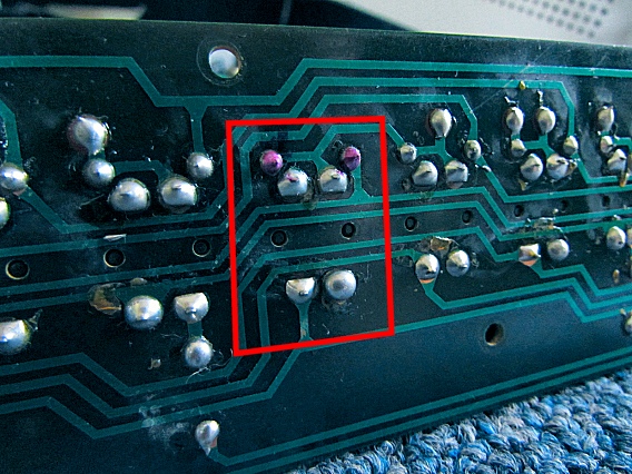 Step switch solder points
