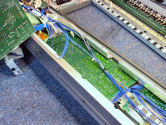 Yamaha MOTIF left-hand switch circuit board