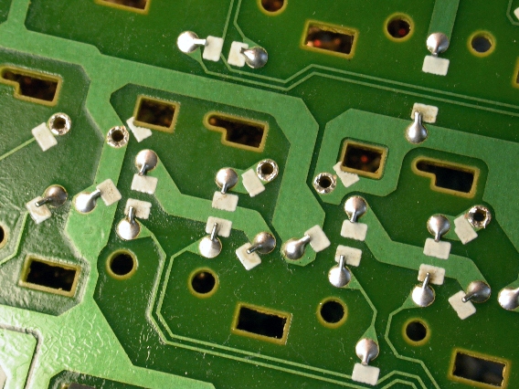 Desoldering tactile switches