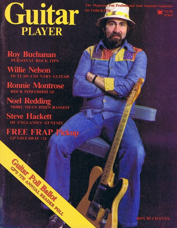 Guitar Player Magazine Cover, Oct 1976, featuring Roy Buchanan
