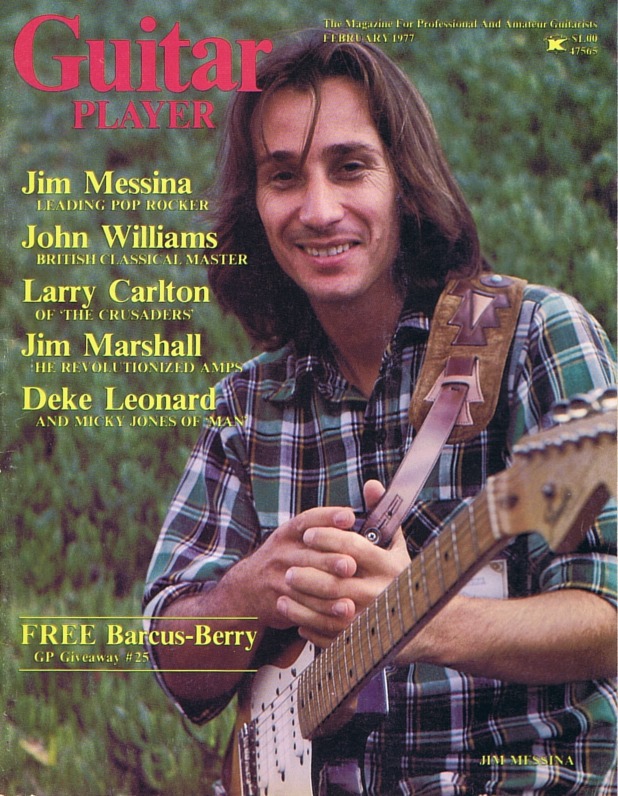 Guitar Player Magazine Cover, Feb 1977, featuring Jim Messina