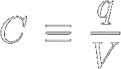 Definition of capacitance