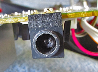 Damaged power jack