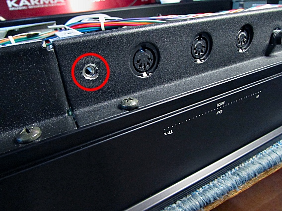 Rear-panel PCB Screw