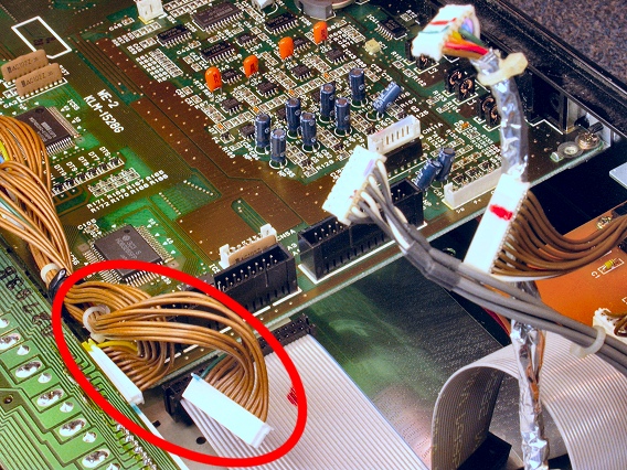 Keyboard Connectors Circled