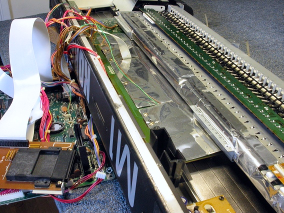 Korg M1 Keyboard Assembly Exposed