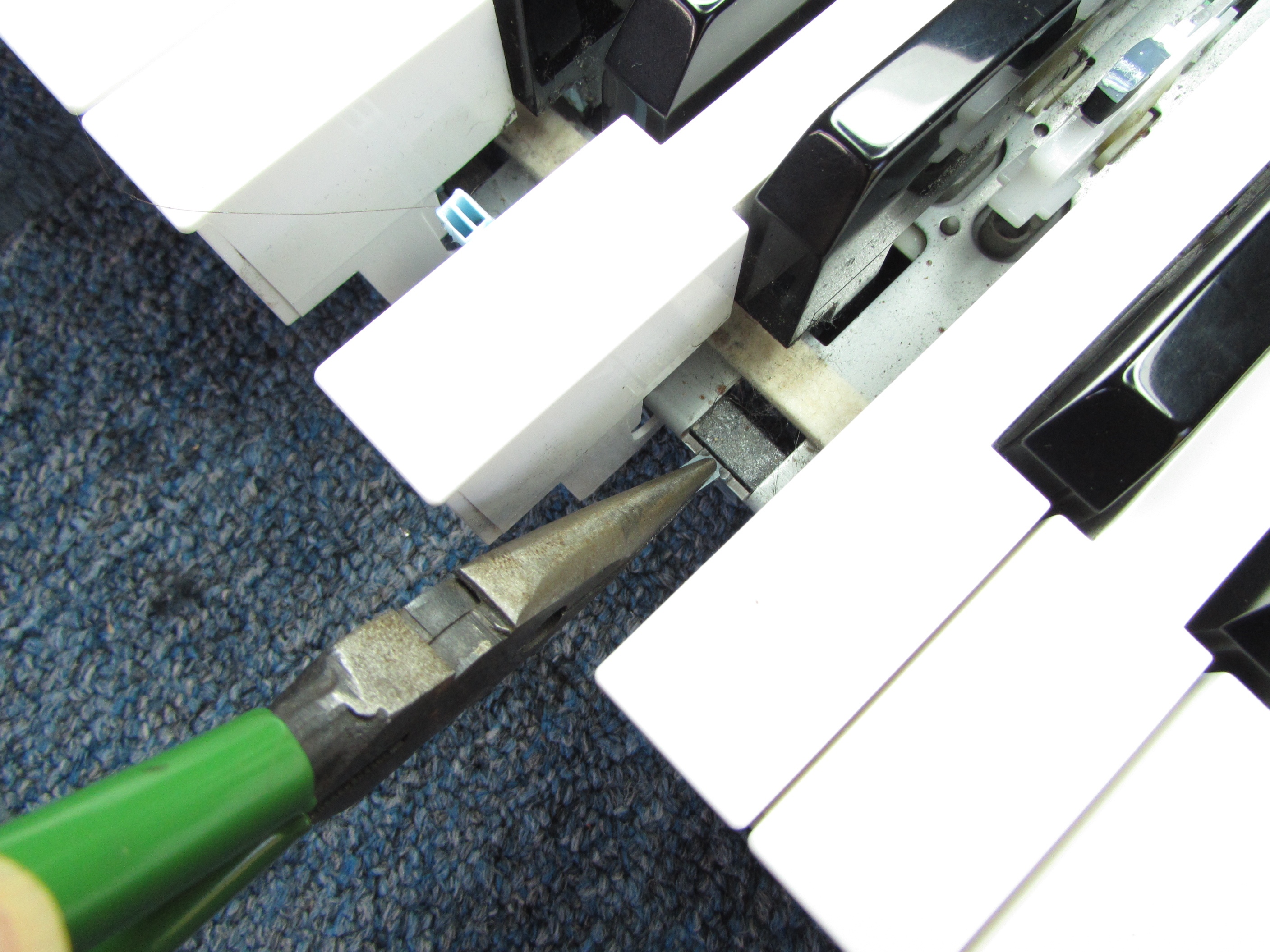 Straightening a Bent Key Guide