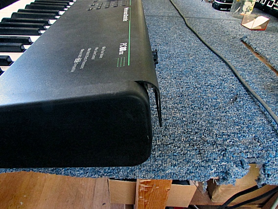 Panel slid back