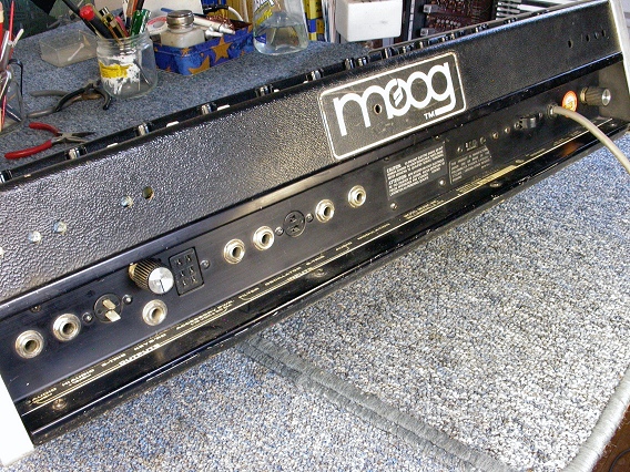 Micromoog rear panel