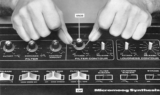 Micromoog Knob Removal