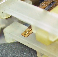 Close-up of Moog Prodigy Key Contact