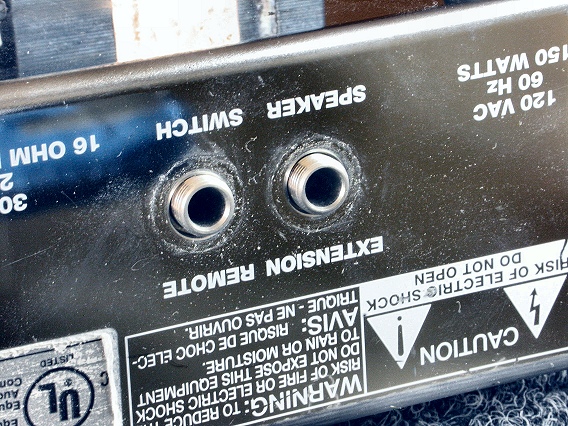 Rear Panel Jacks