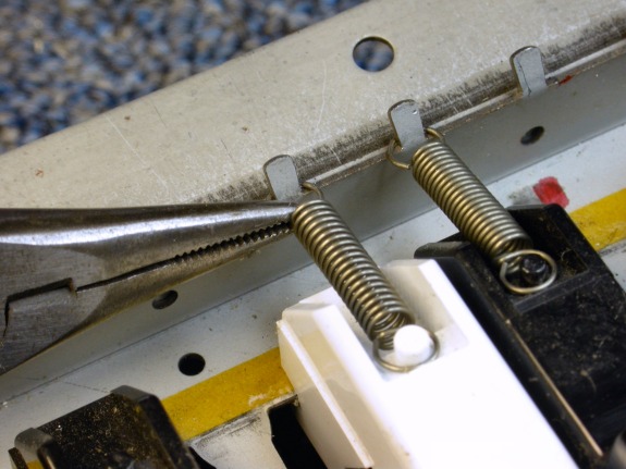 Roland D-50 Key Spring Placement