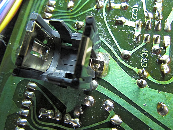 Placing the Battery Holder