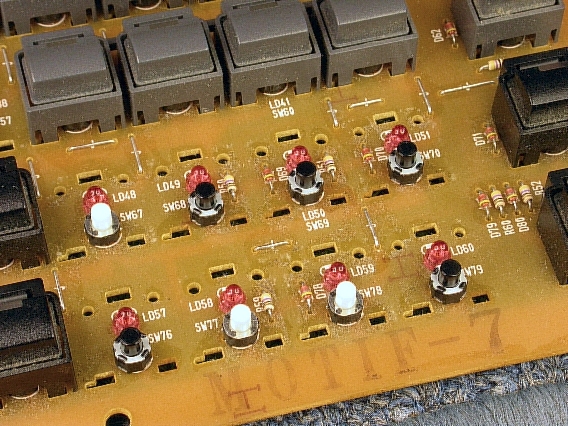 Newly installed tactile switches