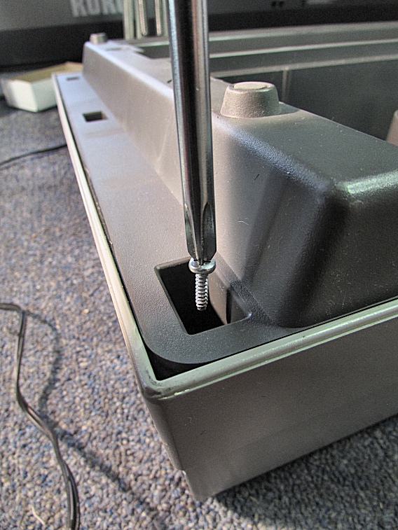 Recessed screw holes, sides