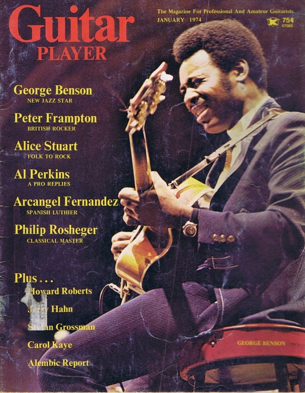 Guitar Player Magazine Cover, Jan 1974, featuring George Benson