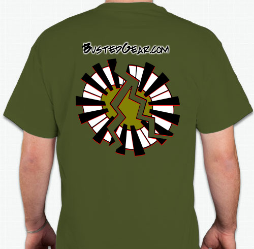 Mil Green T-shirt back