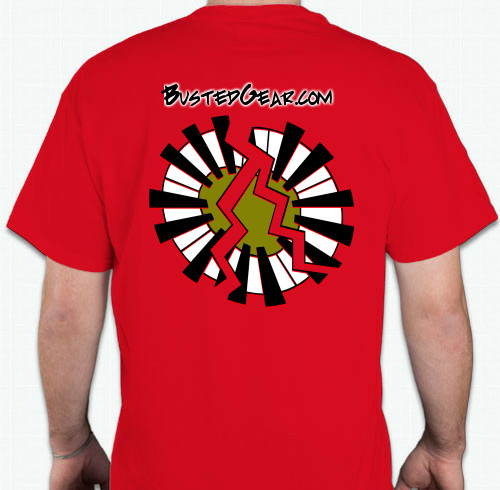 Cherry red T-shirt back